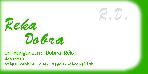 reka dobra business card